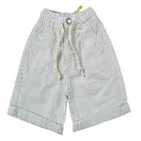 شلوارک کتان کمرکش سفید رنگ نوزاد و کودک زارا بیبی zara baby