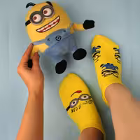 جوراب مچی مینیونی تا به تا فانتزی فری سایز