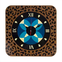 ساعت دیواری چوبی مدل کیتا کلاسیک کد CK 609 CM - (قطر 35 cm)