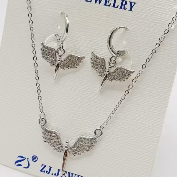 نیم ست  زنانه طرح فرشته ،برند zj ضد حساسیت و رنگ ثابت