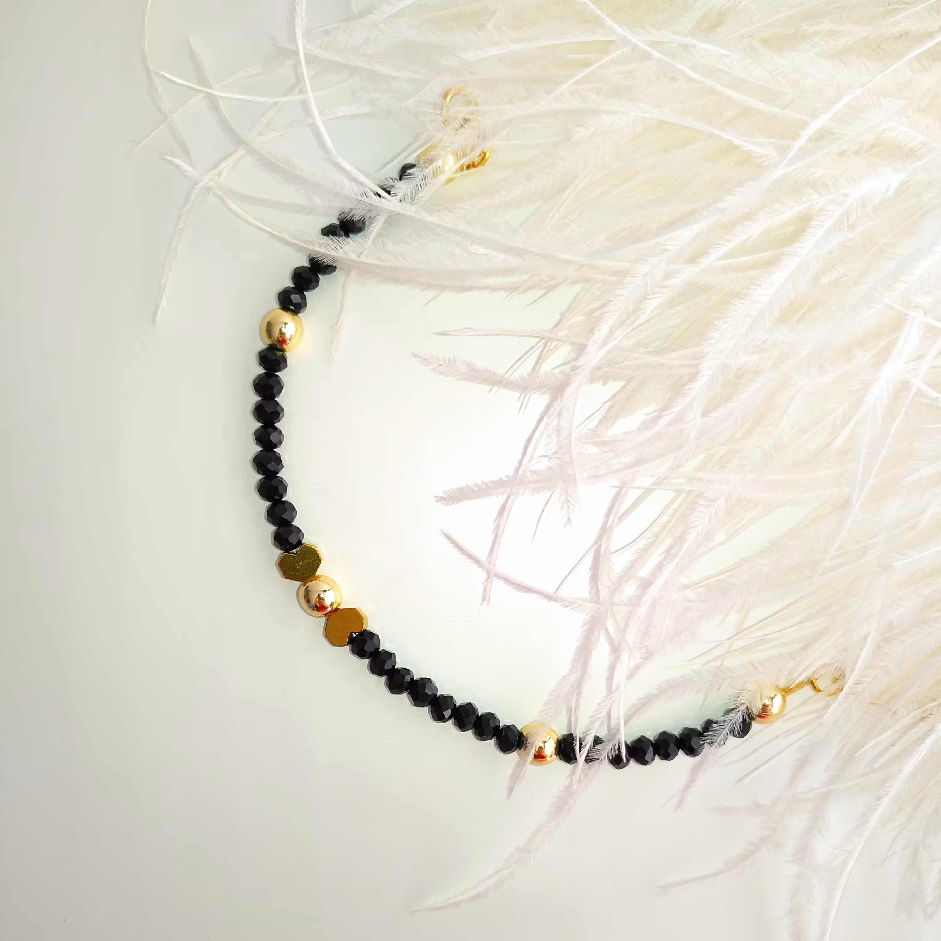 دستبند کریستال و حدید