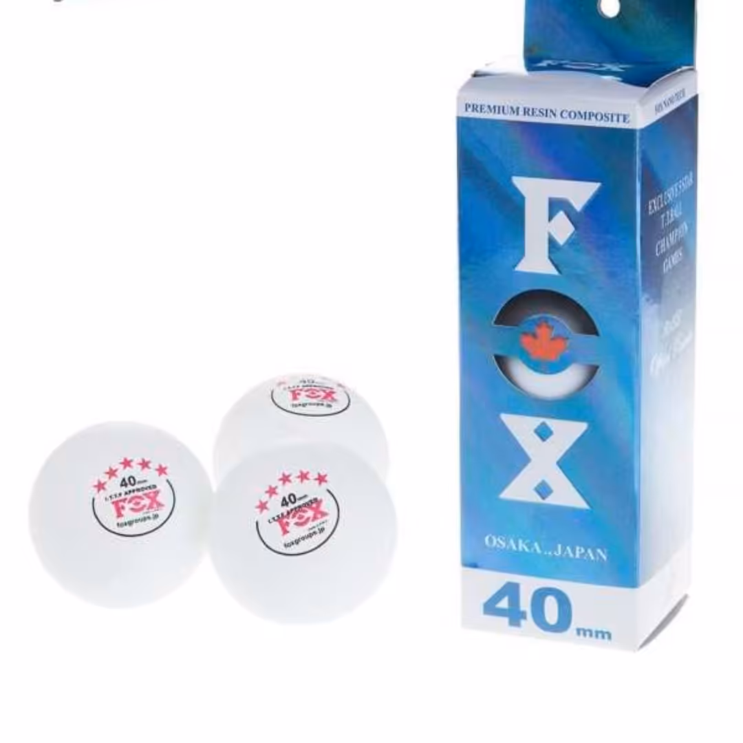 توپ پینگ پنگ فاکس مدل 5 ستاره (Fox)بسته 3 عددی کد 20