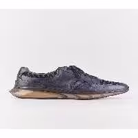 اسنیکر آبی مردانه نور توری چراغ چرمی واقعی TPU Base Navy Blue Lace کفش ورزشی Cabani