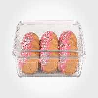 شکلات خوری شیشه ای بزرگ لیمون کد 2341