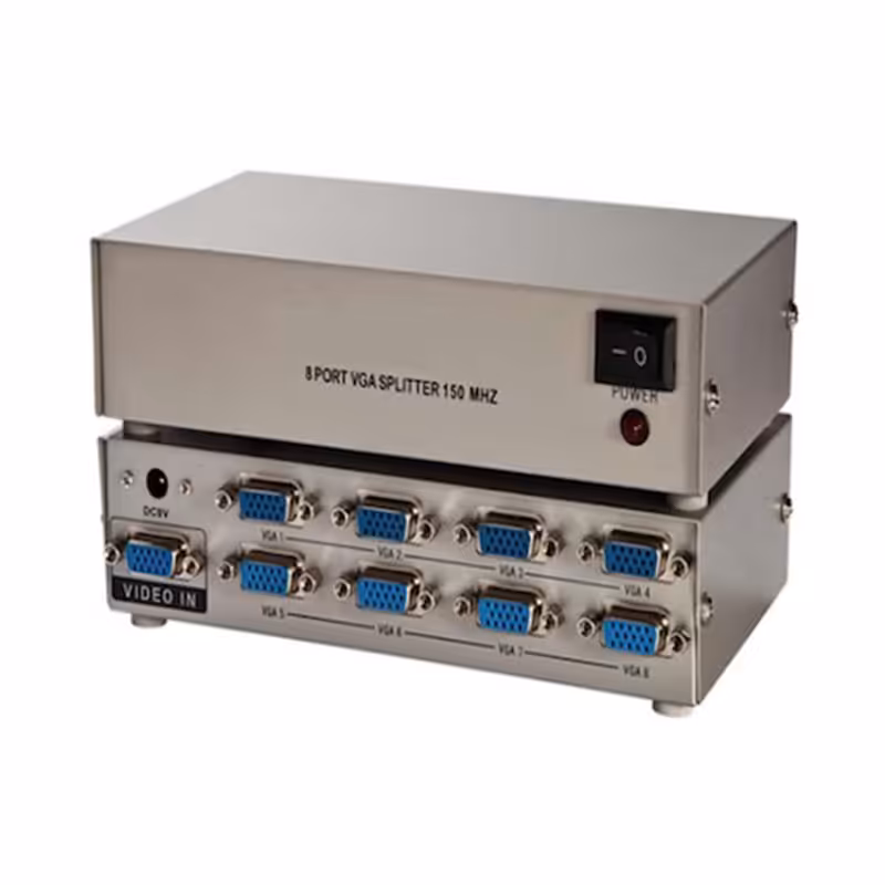 اسپلیتر VGA هشت پورت وی نت با کیفیت 150 مگاهرتز