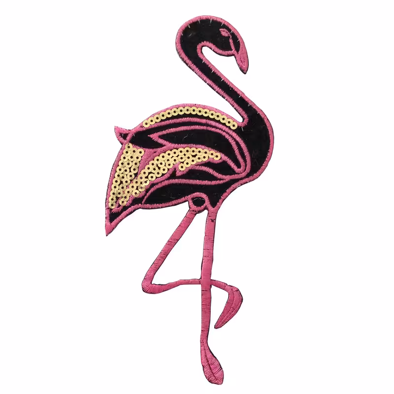 استیکر پارچه و لباس طرح فلامینگو کد 01