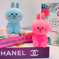 چراغ خواب سیلیکونی طرح خرگوش باتری خور یک عددی