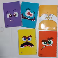 دفتر 40 برگ تک خط فنری جلد گلاسه طرح کلاسیک الیپون آساناپخش 