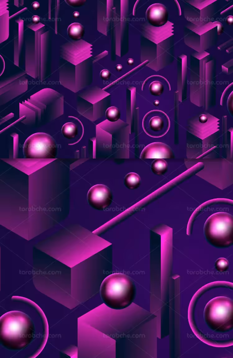 وکتور پس زمینه سه بعدی بنفش | گرافیک با طعم تربچه