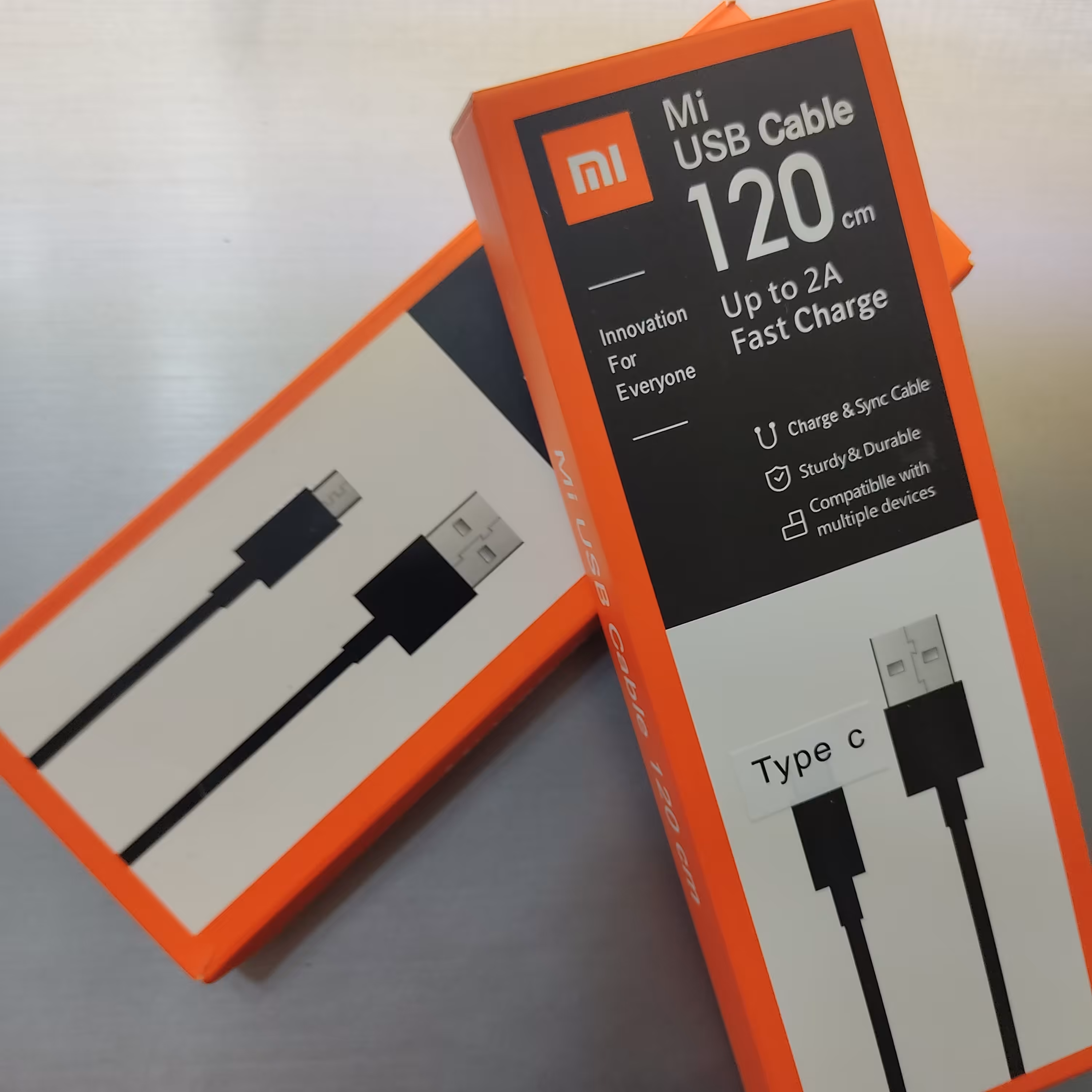 کابل شیائومی میکرو و تایپ c فست شارژ