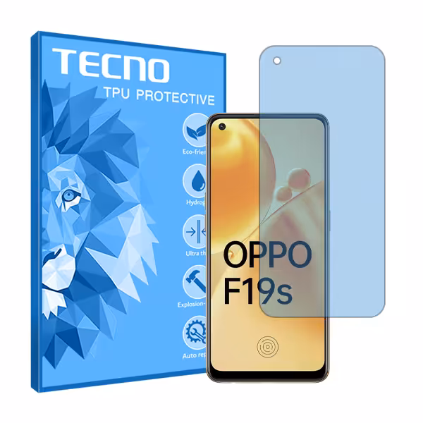 گلس اوپو F19s مدل هیدروژلی مات آنتی بلو برند تکنو کد S