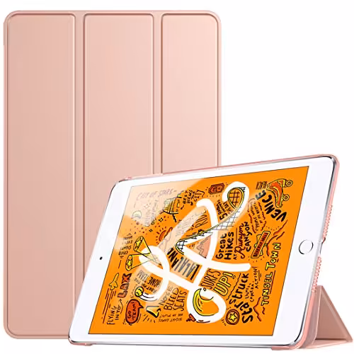 کیف چرمی آیپد (رزگلد) Apple iPad mini 5 2019 Smart Case