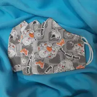 ماسک پارچه ای کودکانه مناسب کودکانه2  تا 6 سال(2عددی)