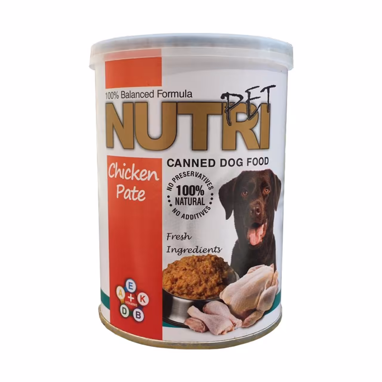 کنسرو غذای سگ نوتری پت مدل Chicken pate وزن 425 گرم