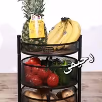 جا سیب زمینی و پیاز گردون 3 طبقه و 4طبقه قابل شستشو