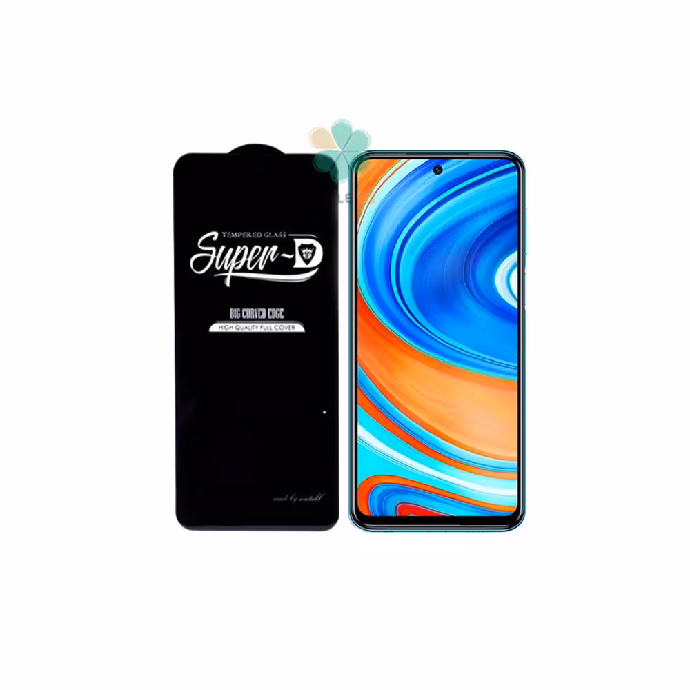 گلس گوشی شیائومی Redmi Note 9 Pro Max تمام صفحه Super D