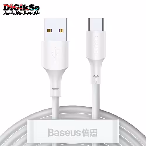 کابل USB به Type-C باسئوس مدل TZCATZJ-02 به طول 1.5 متر پک 2 عددی