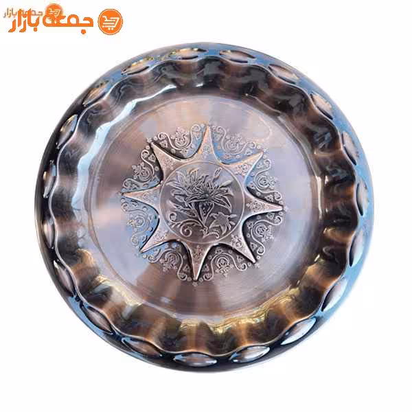 سینی طرح مسی مدل ستاره 40 سانتی متری