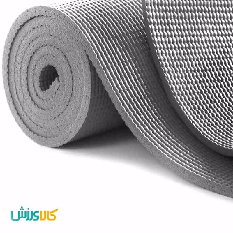 مت یوگا PVC ضخامت 6 میلی متر طوسی