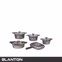 سرویس قابلمه 10 پارچه بلانتون مدل BFA-GC1101 دودی