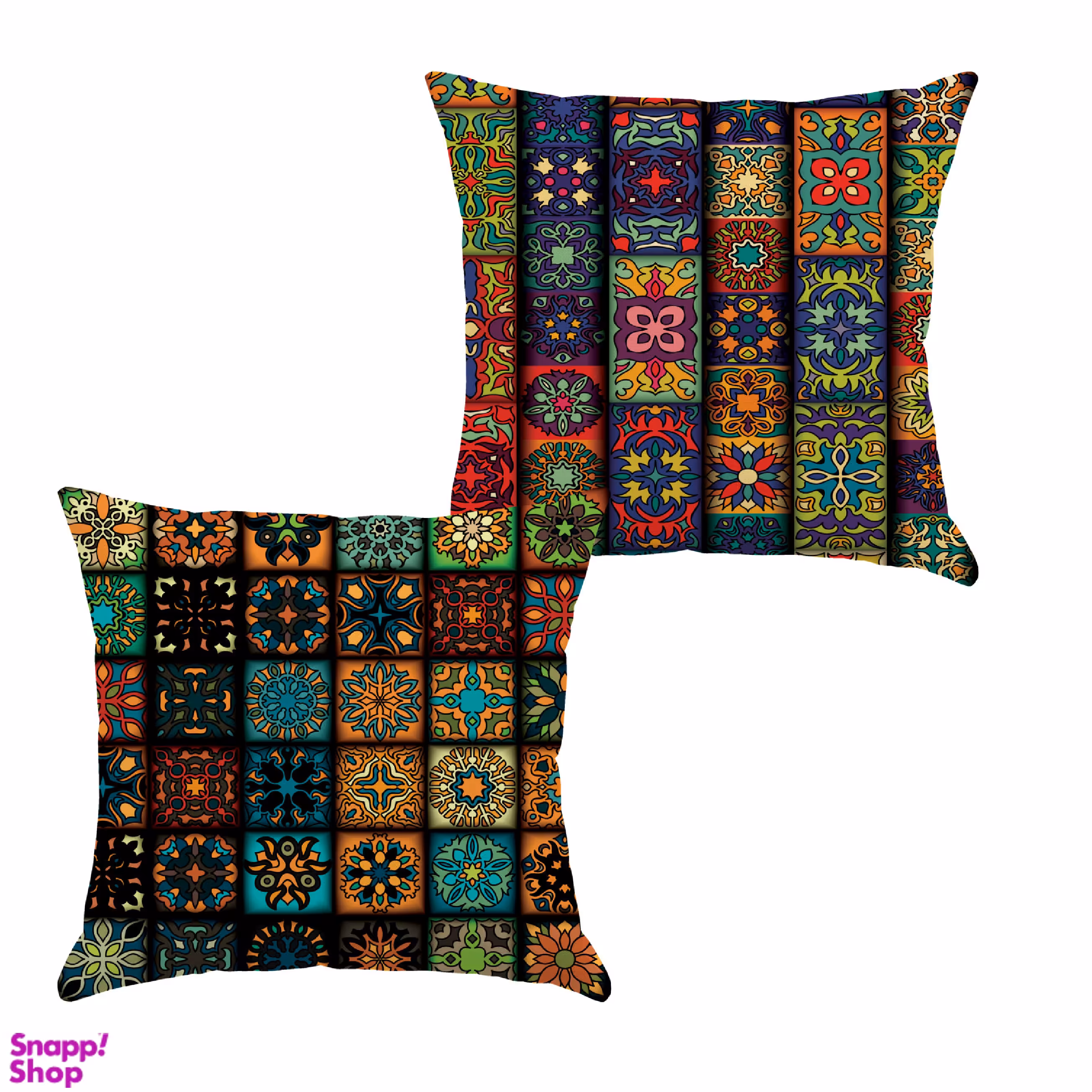 کوسن مدل S21-10075-76 مجموعه 2 عددی چند رنگ