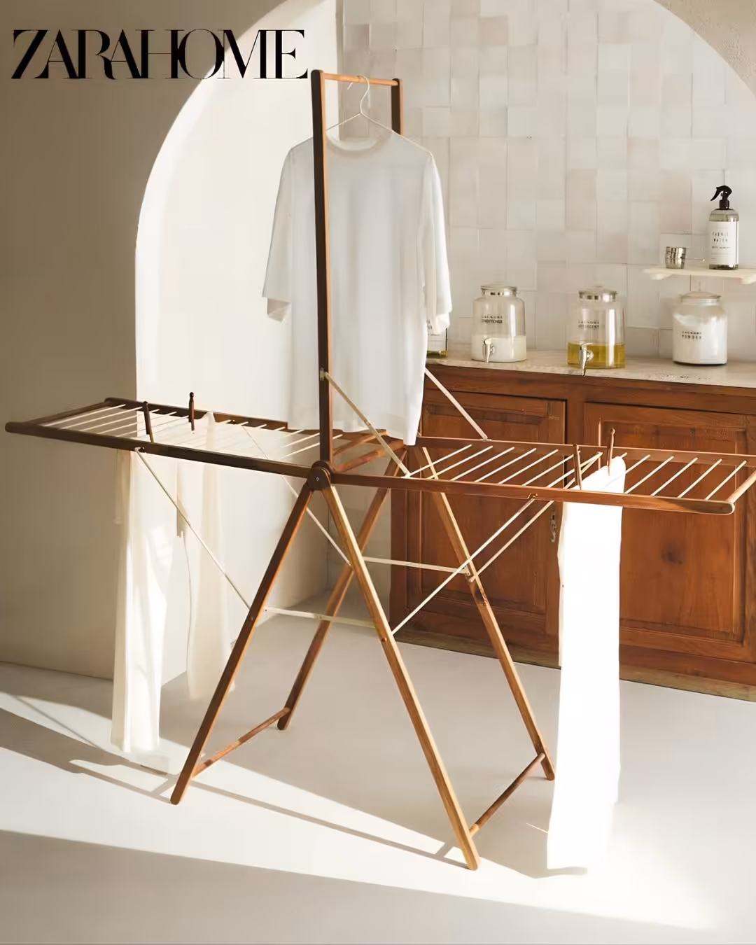 بند رخت زارا هوم اصل برند ZARAHOME مدل صلیبی تاشو