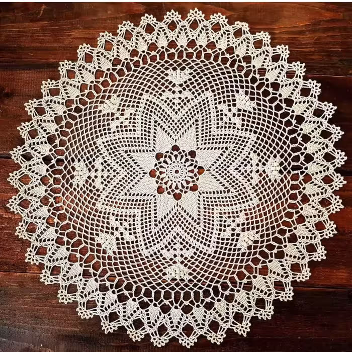 رومیزی قلاب بافی   157