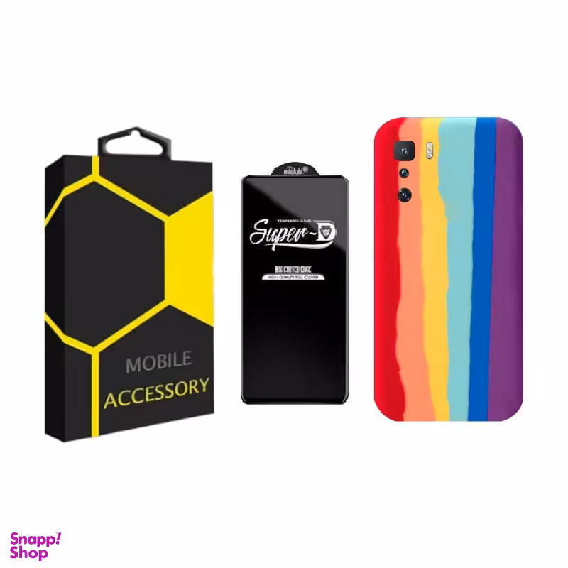 کاور گوشی موبایل مدل آبرنگی مناسب شیائومی Poco X3 GT / Redmi Note 10 Pro 5G به همراه محافظ صفحه نمایش SuperD