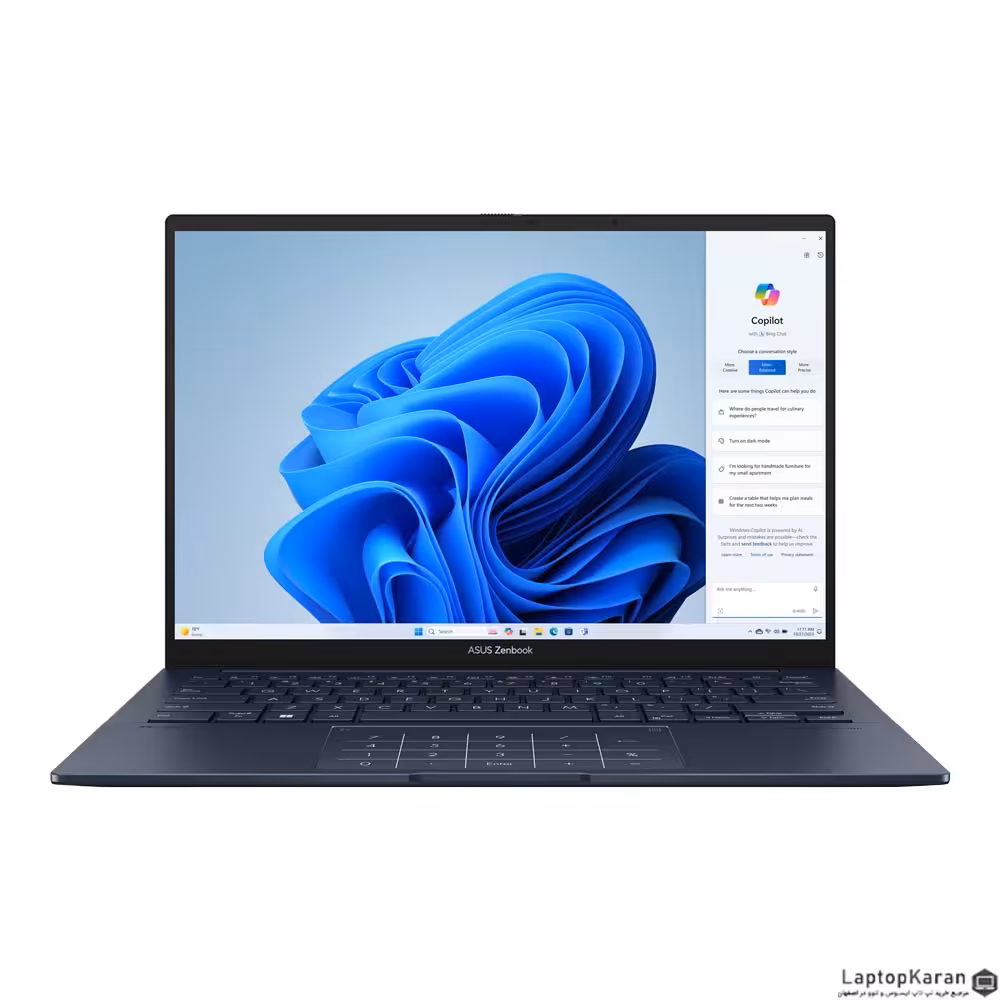 لپ تاپ ایسوس ZenBook 14 OLED UX3405MA پردازنده Core Ultra 9(185H) رم 16GB حافظه 1TB SSD گرافیک Intel - لپتاپ کاران