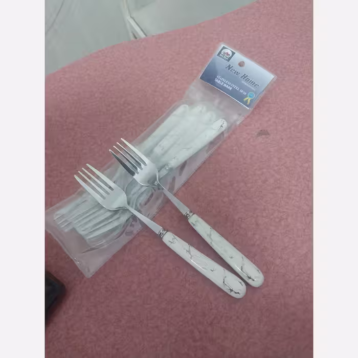 کارد وچنگال دسته سرامیک طرح ماربل هزینه ارسال پس کرایه
