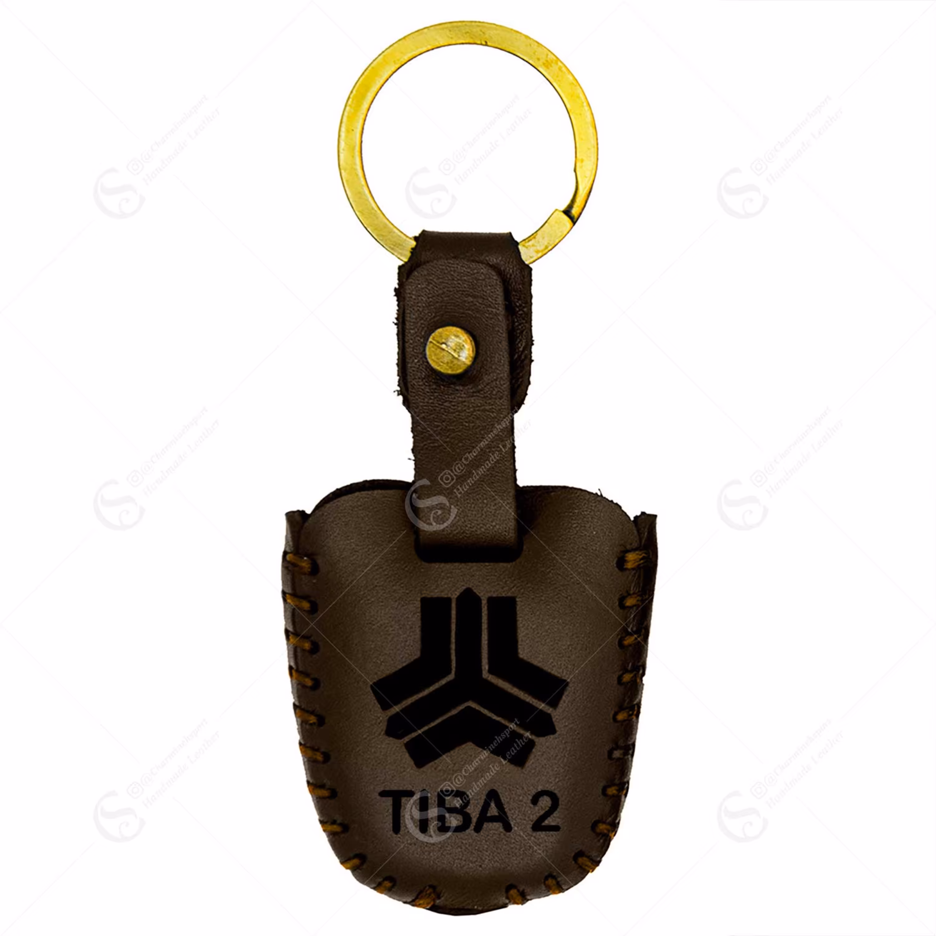 جاسوییچی چرم طبیعی گاوی قهوه ای مناسب تیبا 2