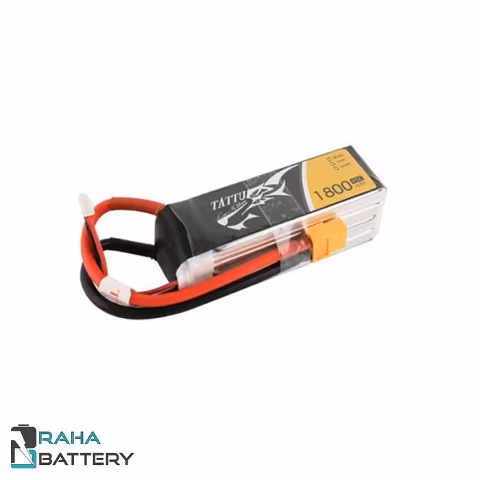 باتری لیتیوم پلیمر 4 سل Tattu 1800mAh 45C