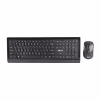 کیبورد و ماوس بی سیم مشکی تسکو مدل TKM 7023 W