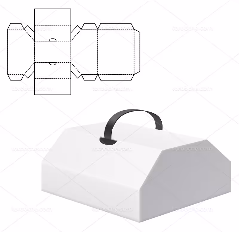 فایل وکتور صفحه گسترده جعبه | گرافیک با طعم تربچه
