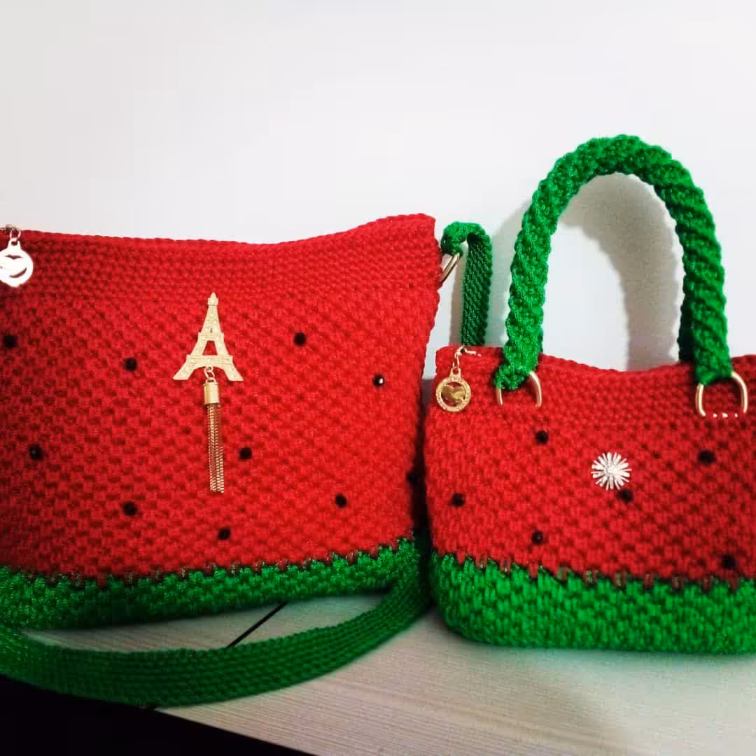 کیف مکرومه یلدایی