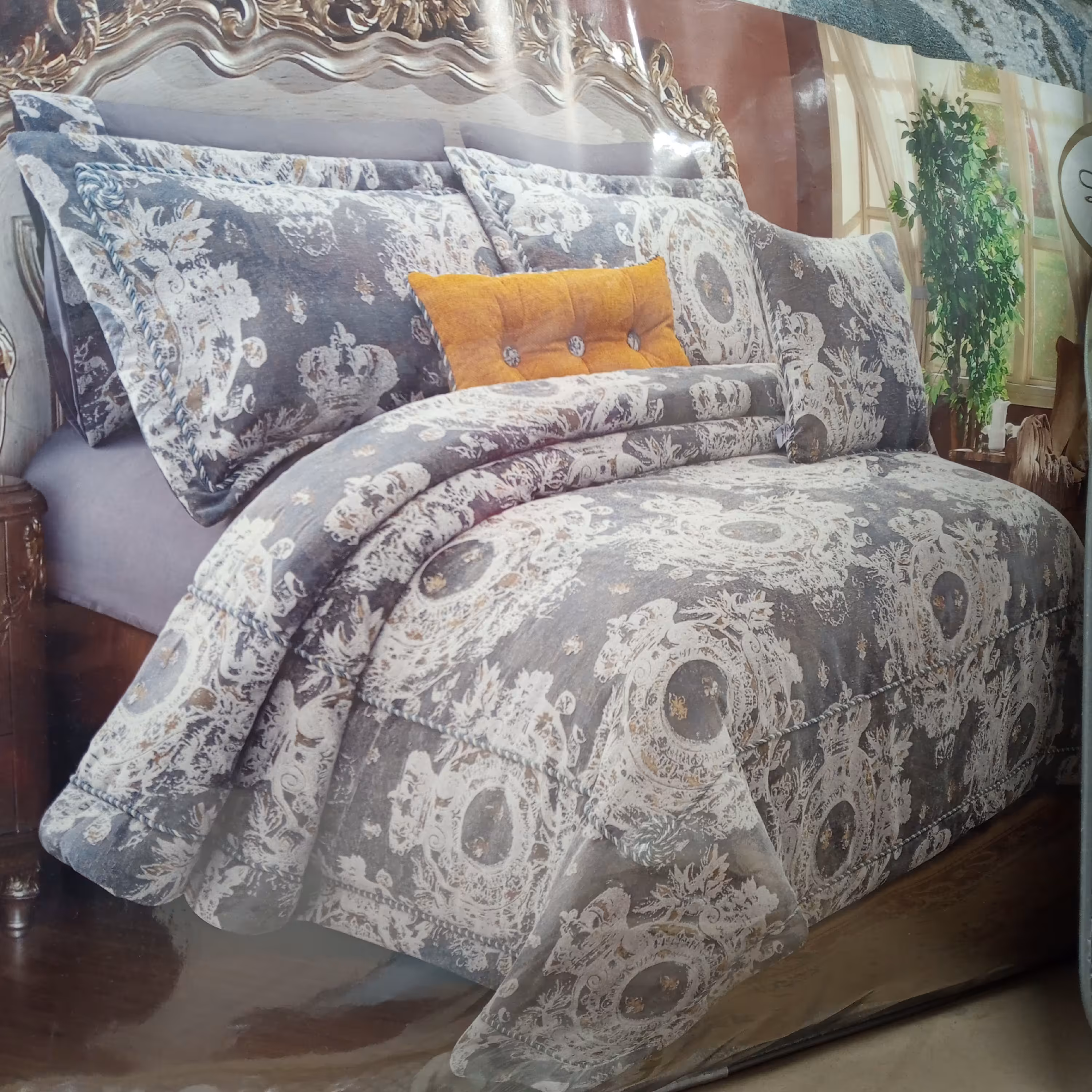 روتختی مخمل لاویتا مدل Leon وارداتی دونفره 8 تیکه