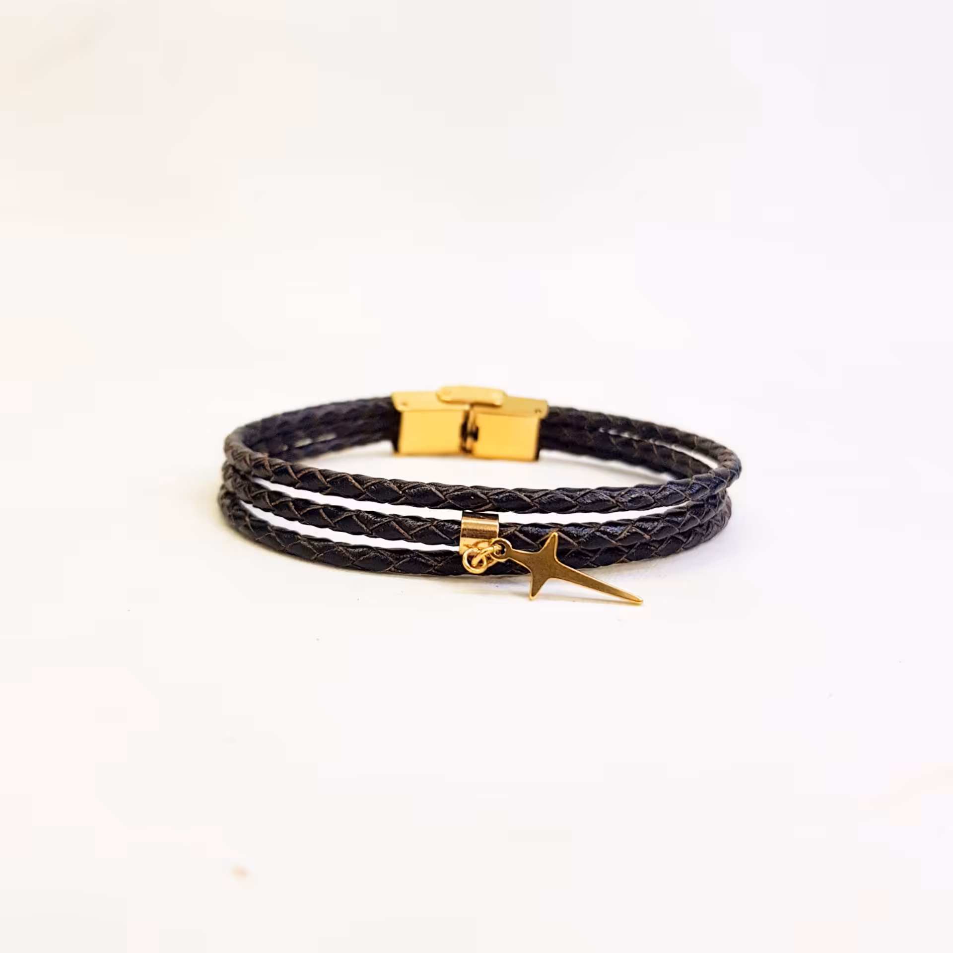 دستبند چرم مدل ستاره دنباله دار