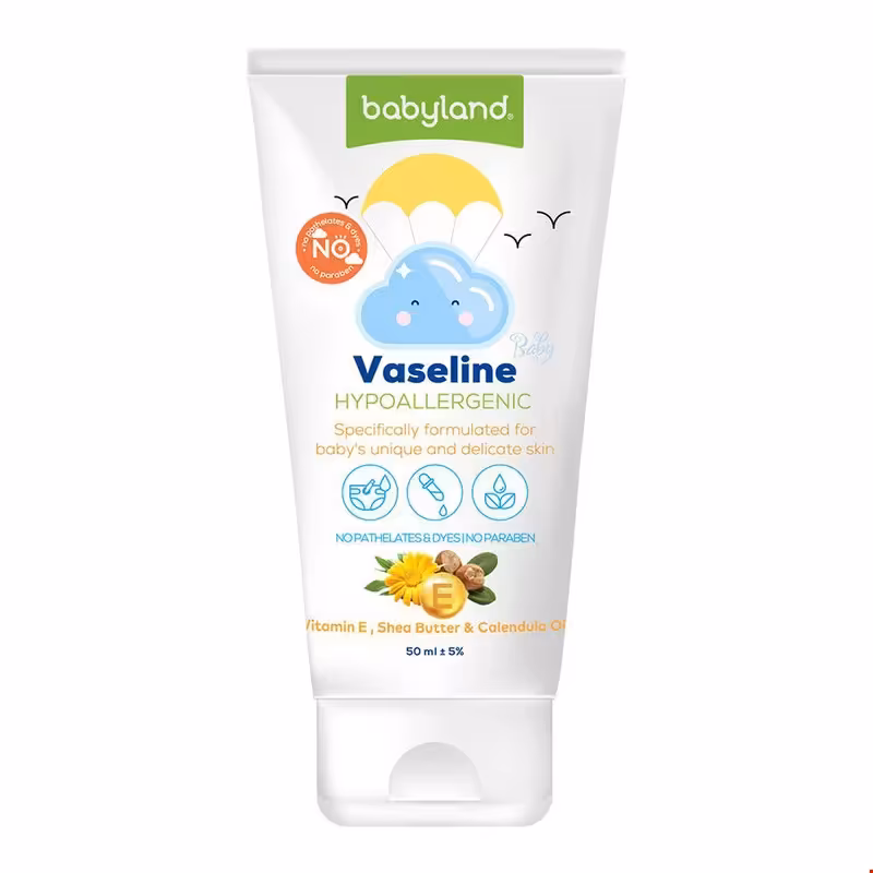 وازلین کودک حاوی ویتامین E و گل همیشه بهار بی بی لند 50 میلی لیتری