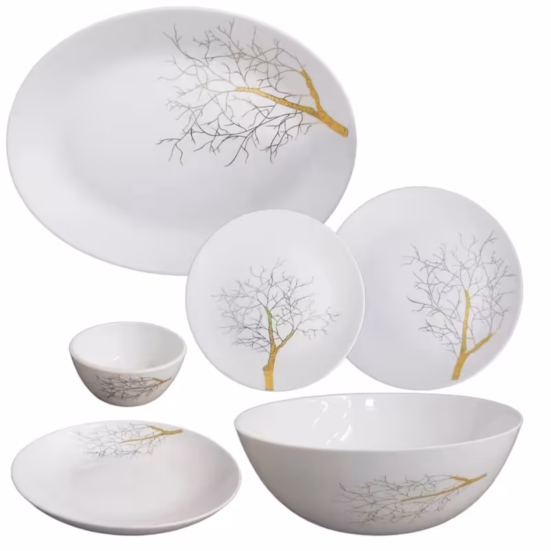 سرویس غذاخوری 26 پارچه آرکوپال مدل درخت طلا