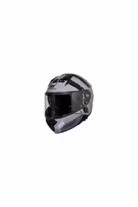 کلاه کاسکت موتورسیکلت خاکستری PROHELMET M 966 فک سیاه ایمنی موتور سیکلت را باز کرد MTS