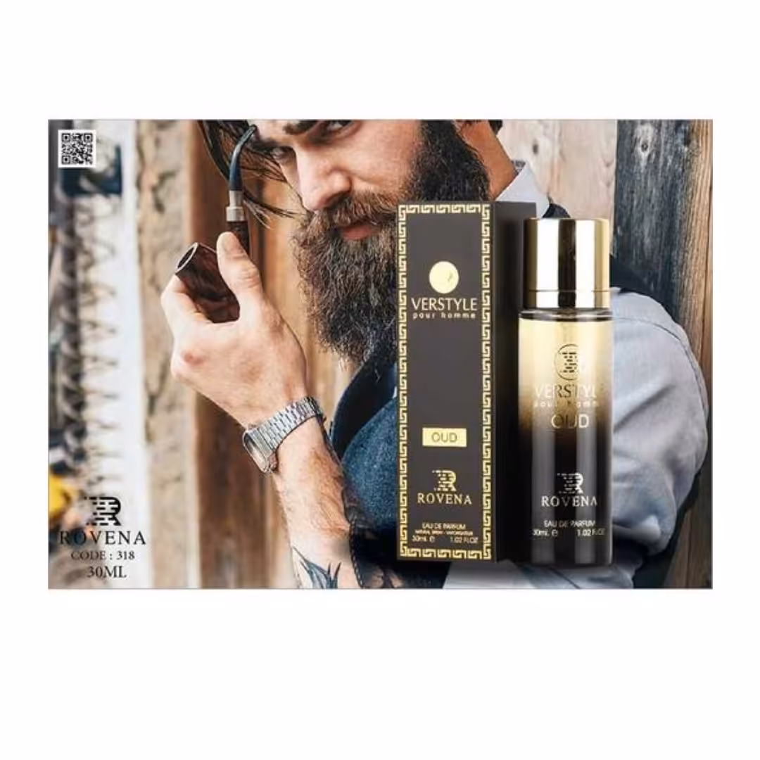 عطر ادکلن مردانه ورساچه پورهوم عود نویر روونا 30میل(Rovena Versace Pour Homme Oud Noir)