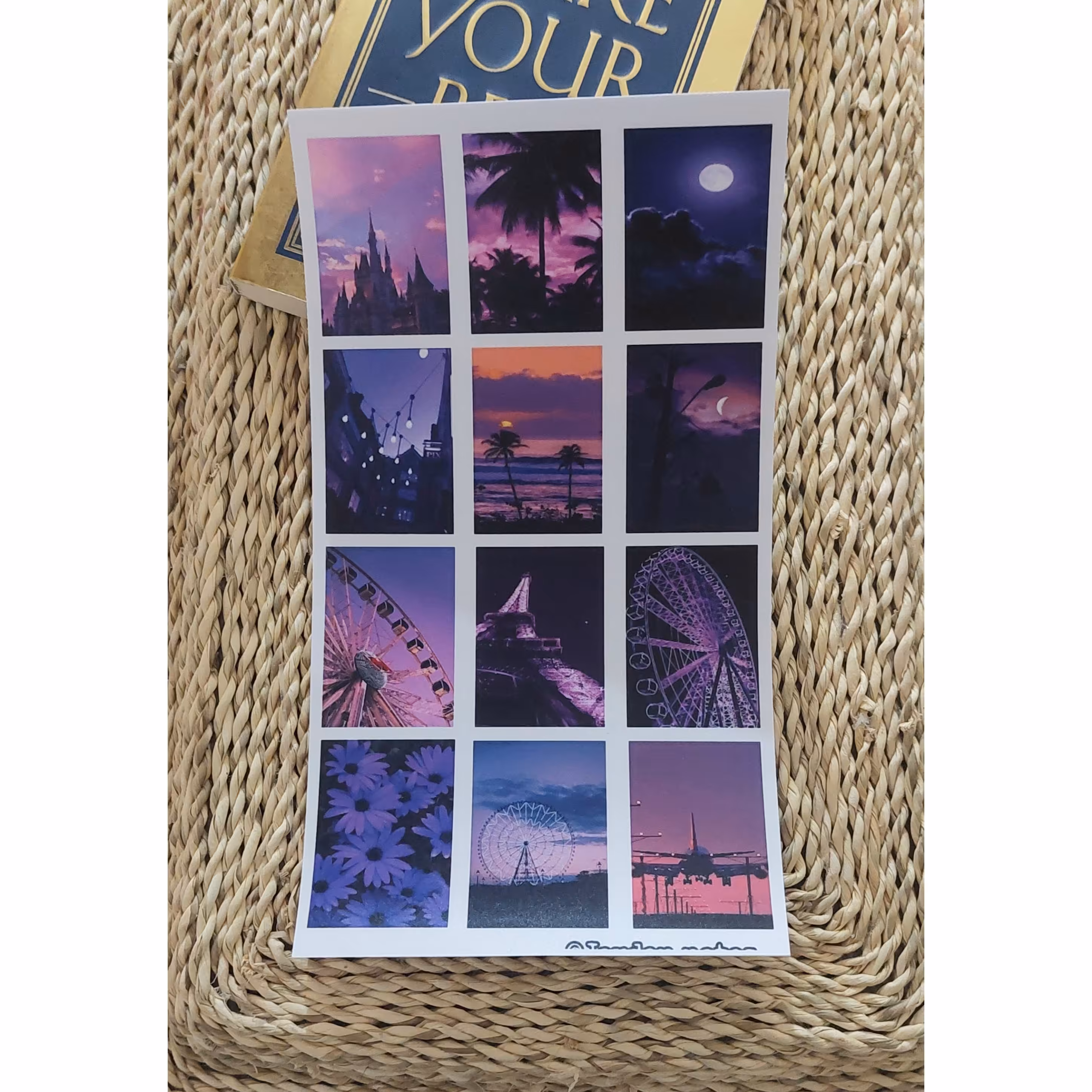 استیکر(برچسب) بنفش1 ملزومات بولت ژورنال