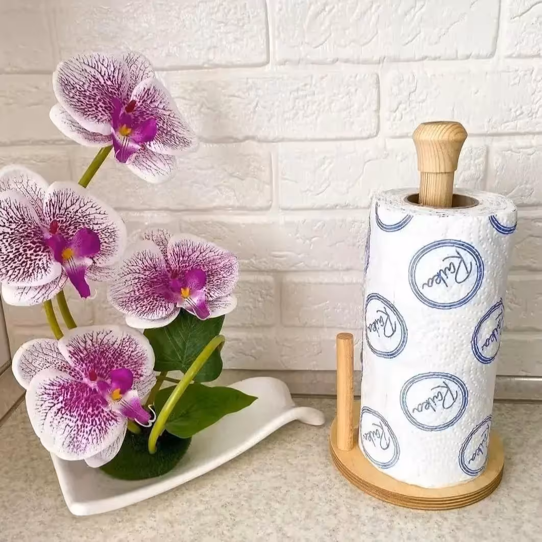 جای دستمال کاغذی رولی سفارشی چوب طبیعی وارداتی روسی(هزینه ارسال تیپاکس پسکرایه)