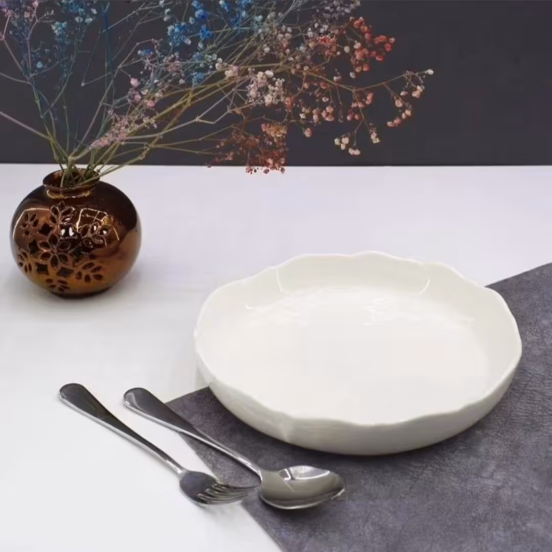 تابه مرغ خوری لب کنگره گرد کوچک