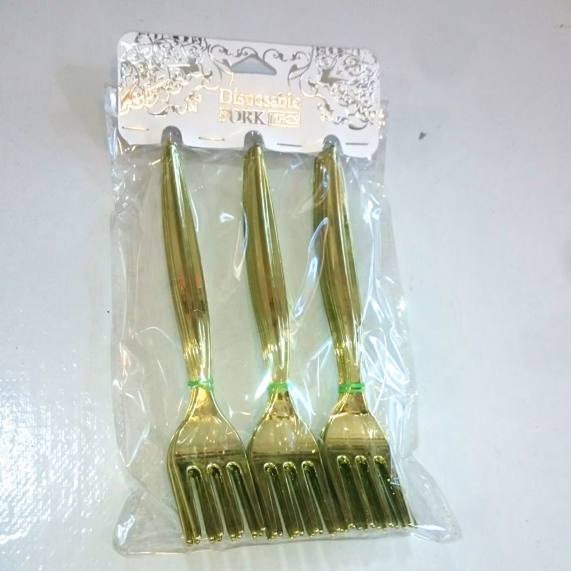 چنگال متالایز سبز 12 عددی 