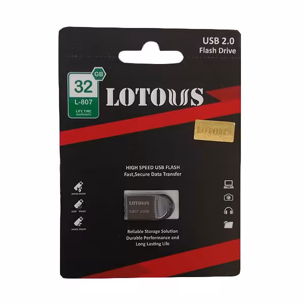 فلش مموری لوتوس مدل L-807 ظرفیت 32 گیگابایت