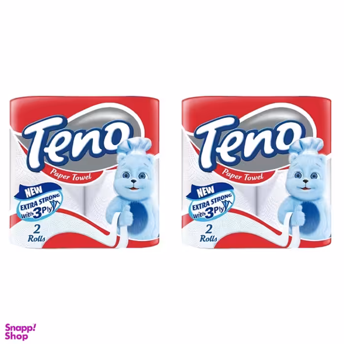 دستمال حوله‌ای تنو مدل Extra Strong بسته 2 عددی