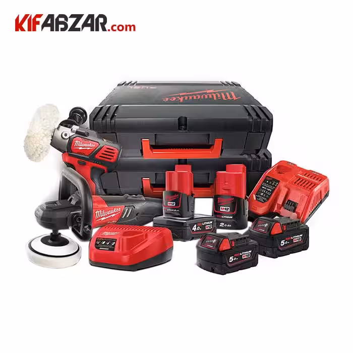 ست 7 پارچه پولیش و سنباده شارژی 18 ولت میلواکی مدل M18FPP2K-544X