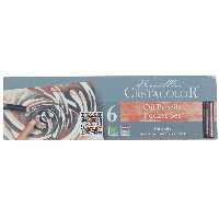 ست مداد روغنی 6 عددی کد 40007 کرتا کالر CRETACOLOR