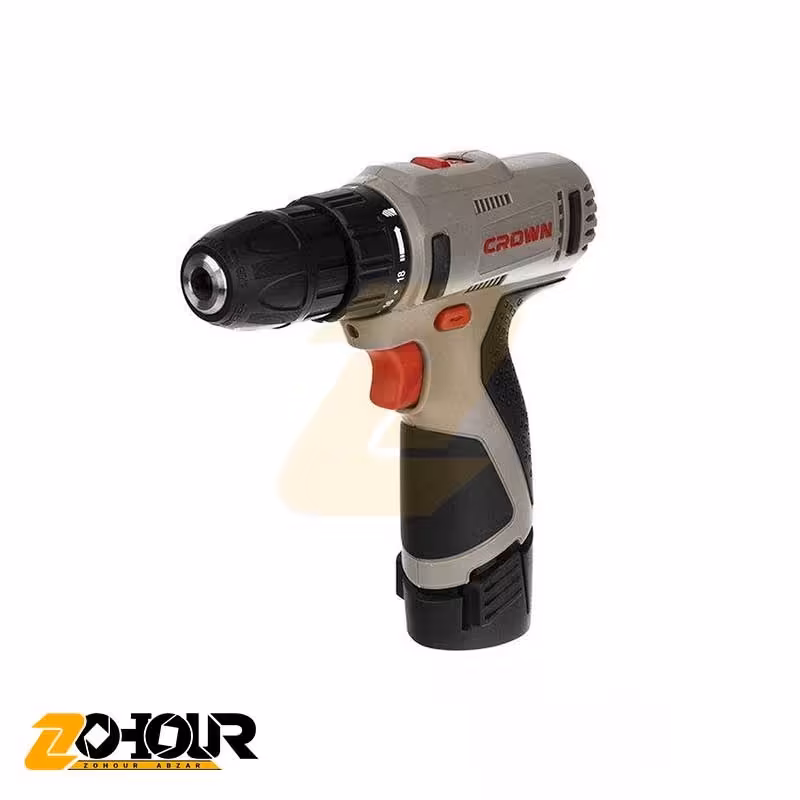 دریل پیچ گوشتی شارژی کرون 12 ولت مدل Crown CT21053